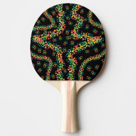 Regenboog Kleur Seurat Stijl Pointillisme Patroon Tafeltennisbatje