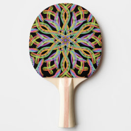 Regenboog Kleur Snaar Touw Patroon Kunst Tafeltennisbatje
