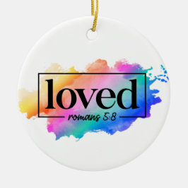 REGENBOOG KLEURDE HET GELIEFDE WOORD KERAMISCH ORNAMENT