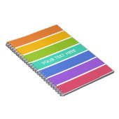 Regenboog Kleuren aangepast notitieboek (Rechterzijde)