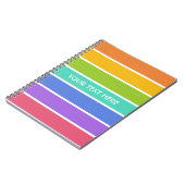 Regenboog Kleuren aangepast notitieboek (Linkerzijde)