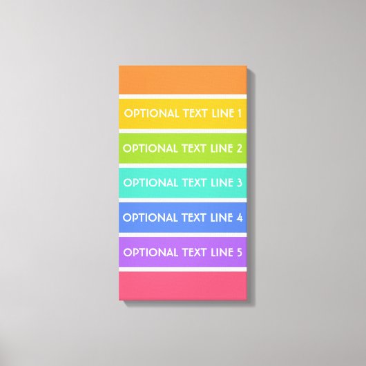 Regenboog Kleuren aangepaste canvas print (Voorkant)
