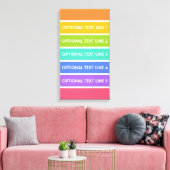 Regenboog Kleuren aangepaste canvas print (Insitu (Woonkamer))