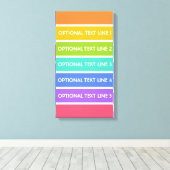 Regenboog Kleuren aangepaste canvas print (Insitu (Houten vloer))