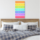 Regenboog Kleuren aangepaste canvas print (Insitu (Slaapkamer))