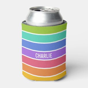 Regenboog Kleuren aangepaste monogram koelboxxen Blikjeskoeler