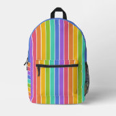 Regenboog Kleuren aangepaste naam Bedrukte Rugzak (Voorkant)