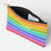 Regenboog Kleuren aangepaste naam Etui (Open)
