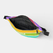 Regenboog Kleuren aangepaste naam Heuptasje (Open)