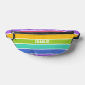 Regenboog Kleuren aangepaste naam Heuptasje (Liggend)