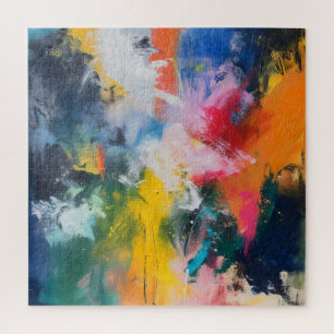 Regenboog kleuren Abstracte kunst Legpuzzel