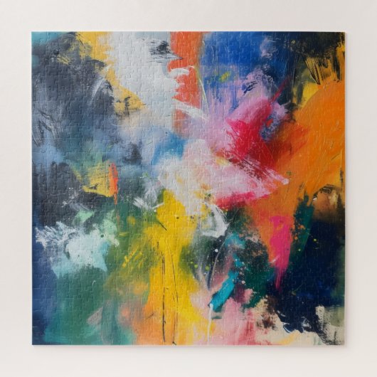 Regenboog kleuren Abstracte kunst Legpuzzel (Verticaal)