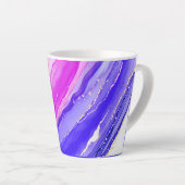 Regenboog kleuren achtergrond latte mok (Rechterhoek)