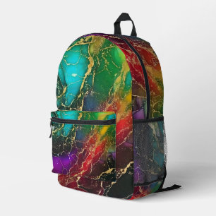Regenboog Kleuren Alcohol Ink Tas