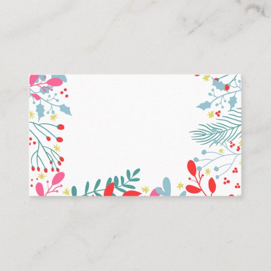 Regenboog kleuren business dank u zelfgemaakt visitekaartje (Achterkant)