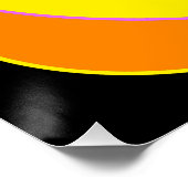 Regenboog kleuren cirkels ontwerp perfect poster (Hoek)