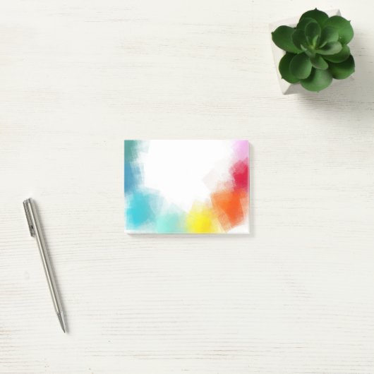 Regenboog Kleuren Custom Blank Modern Abstracte Ku Post-it® Notes (Kantoor)
