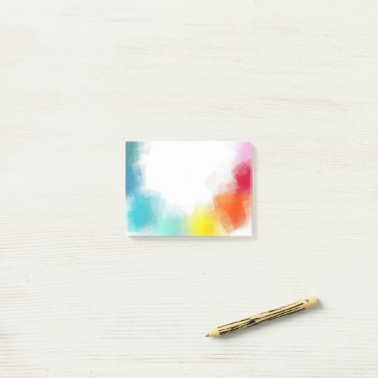 Regenboog Kleuren Custom Blank Modern Abstracte Ku Post-it® Notes (Op bureau)