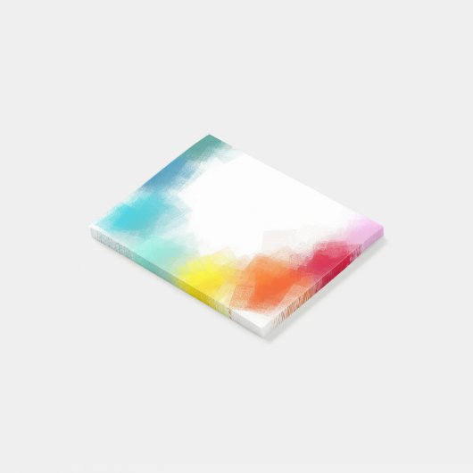 Regenboog Kleuren Custom Blank Modern Abstracte Ku Post-it® Notes (Schuin)
