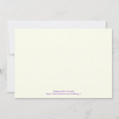 Regenboog kleuren damask bruiloft kaart (Achterkant)