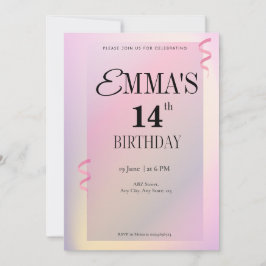 Regenboog kleuren eenvoudige elegante verjaardag kaart