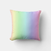 Regenboog Kleuren op Licht Periwinkle Sierkussen (Voorkant)