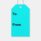 Regenboog Kleuren Patchwork Geometrische Herhaal P Cadeaulabel (Achterkant)