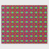 Regenboog Kleuren Patchwork Geometrische Herhaal P Cadeaupapier (Vlak)