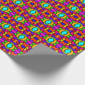 Regenboog Kleuren Patchwork Geometrische Herhaal P Cadeaupapier (Hoek)