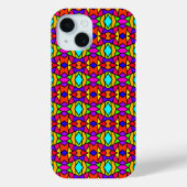Regenboog Kleuren Patchwork Geometrische Herhaal P Case-Mate iPhone Case (Achterkant)