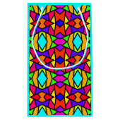 Regenboog Kleuren Patchwork Geometrische Herhaal P Klein Cadeauzakje (Achterkant)