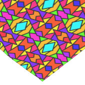 Regenboog Kleuren Patchwork Geometrische Herhaal P Korte Tafelloper (Hoek)