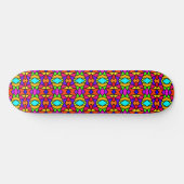 Regenboog Kleuren Patchwork Geometrische Herhaal P Persoonlijk Skateboard (Horizontaal)