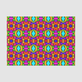 Regenboog Kleuren Patchwork Geometrische Herhaal P Tissuepapier