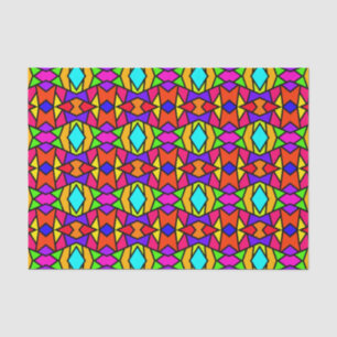 Regenboog Kleuren Patchwork Geometrische Herhaal P Tissuepapier