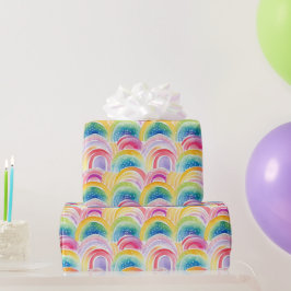 Regenboog Kleuren Patroon Cadeaupapier