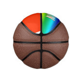 Regenboog Kleuren Persoonlijke PRIDE Basketbal (Rechts)