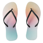 Regenboog Kleuren Rood Sinaasappel Geel Blauw Paar Teenslippers (Voetbed)