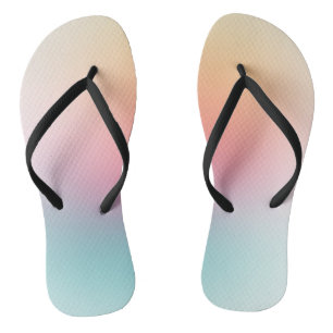 Regenboog Kleuren Rood Sinaasappel Geel Blauw Paar Teenslippers