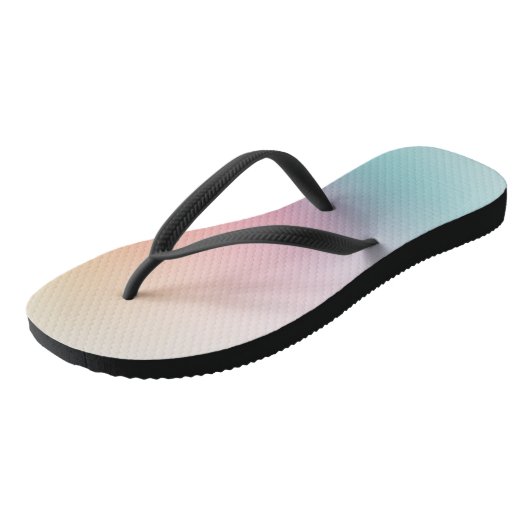 Regenboog Kleuren Rood Sinaasappel Geel Blauw Paar Teenslippers (Schuin)