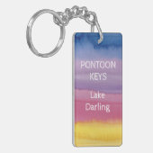 Regenboog Kleuren Sleutelhanger Lake Living (Voorkant Links)