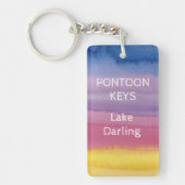 Regenboog Kleuren Sleutelhanger Lake Living (Voorkant)