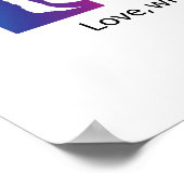 Regenboog Kleuren van Liefde Poster (Hoek)