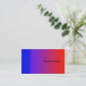 Regenboog kleuren visitekaartje (Staand voorkant)