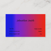 Regenboog kleuren visitekaartje (Achterkant)