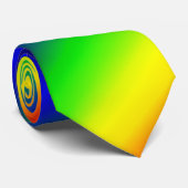 Regenboog Kleurenpatroon Stropdas (Opgerold)