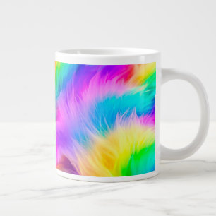 Regenboog Kleurige Vacht Ontwerp-75293 Grote Koffiekop