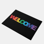 Regenboog Kleurige Welkomstmat Deurmat (Schuin)