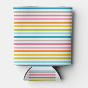 Regenboog. Kleurlijnen. Grappig gekleurde kleuren Blikjeskoeler