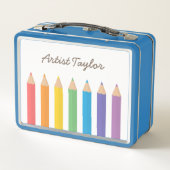 Regenboog Kleurpotloden Kinder Gepersonaliseerd (Achterkant)